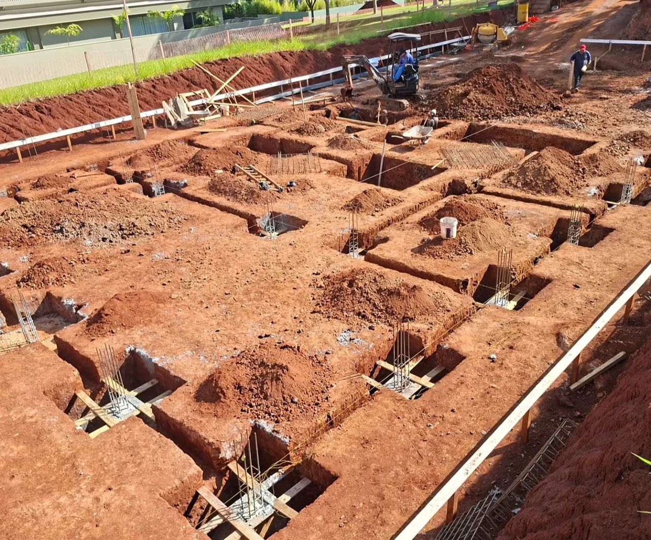 Vista geral de fundação